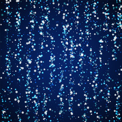 Amazing falling snow Christmas background. Subtle 