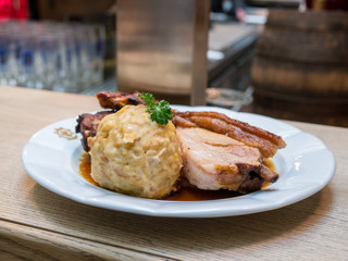Schweisbraten in a Salzburger Restaurant