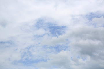 Abstract white cloud on the sky. Soft focus.