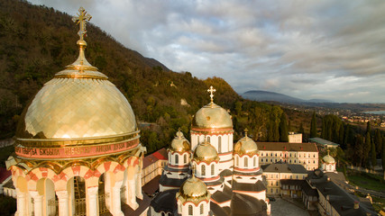An ancient monastery built by Russian monks.