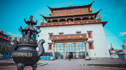 Buddhist datsan in Ulan Bator, Mongolia