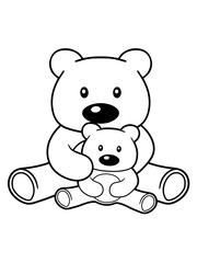 papa mama baby junges liebe 2 freunde paar team sitzend bär süß niedlich sitzen klein comic cartoon clipart design teddy grizzly grizzlybär dick lustig
