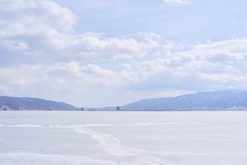 Fototapeta na wymiar 諏訪湖