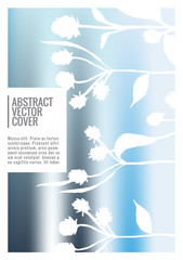 Blue Cover design template. 