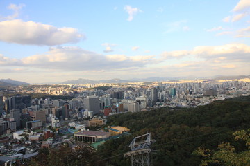 The Skyline of Seoul, Capital of South Korea