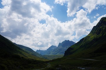 Fototapeta na wymiar Berge, Himmel, Landschaft