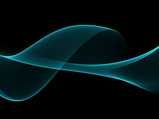      Abstract blue flow wave background 