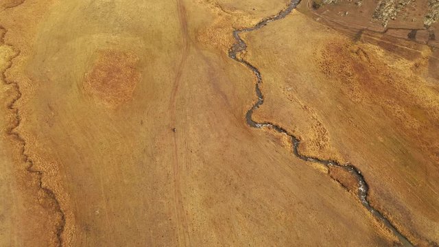 Gobi, aerial landscape, China's Asian Xinjiang landscape,