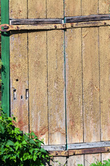 old door crack paint