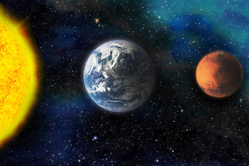 Space, stars, galaxies, planets, meteorites, fantasy.