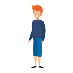 young man with christmas sweater