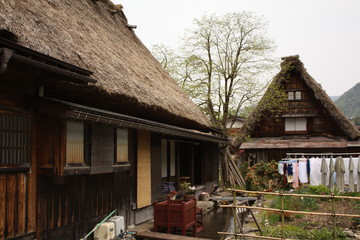 japanese old wooden house