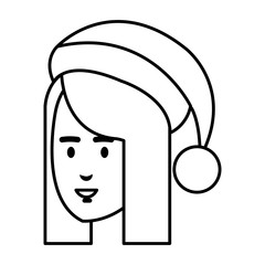 beautiful woman head avatar character