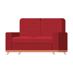 sofa livingroom isolated icon