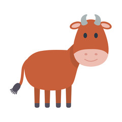 cute ox manger character
