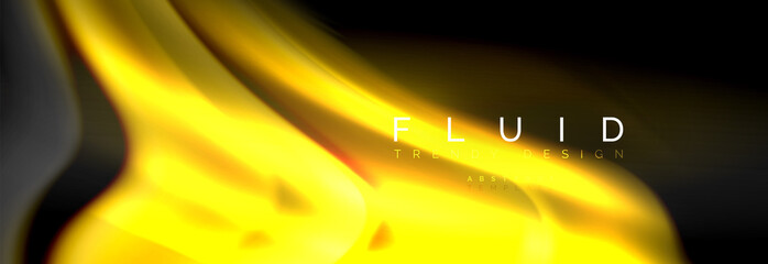 Fluid color wave line background. Trendy abstract layout template for business or technology presentation, internet poster or web brochure cover, wallpaper