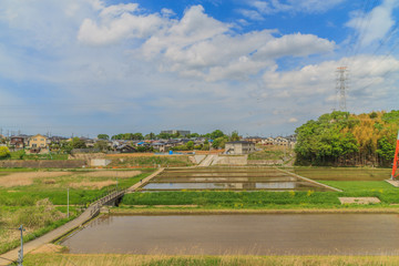 春の四街道の田園風景