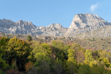 Italy, Ligurian Alps in autumn