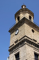 Fototapeta na wymiar Towers of the ancient maritime city of Cadiz