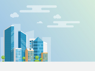 Obraz premium Urban and city landscape with infographic elements