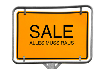 Verkauf Schnäppchen Angebot Wegweiser