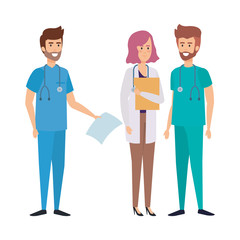 Obraz premium group of doctors medical staff