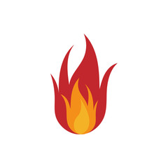 Fire logo icon design template vector illustration