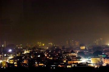 Fototapeta na wymiar Manila City lights student’s view
