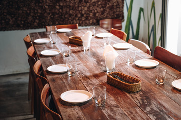 Table is ready/silverware/plate