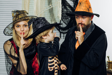 Family Secrets. The secret for friends and family. Halloween holiday concept. Halloween party. 31...