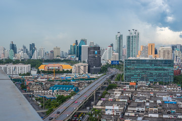 Cityscape with building in city of Bangkok