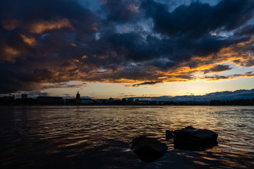 Sonnenuntergang MZ-Kastel