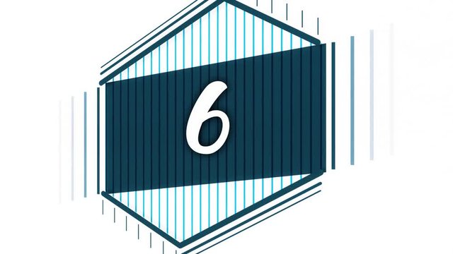 Abstract background animation for opening video. Abstract number counting animation