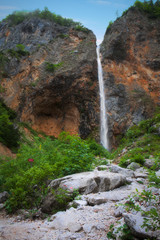 Waterfall in Slovenië