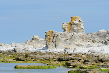 Raukgebiet Digerhuvud auf Gotland in Schweden