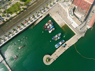 Fototapeta na wymiar Port of Santurtzi, Bizkaia, Basque Country, Spain