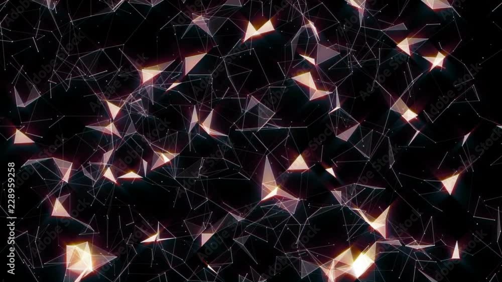 Poster rotating field. interaction field. magical glow. seamless loop.futuristic network.