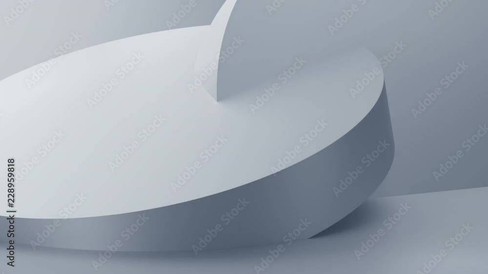 Poster abstract 3d rendering of rotating geometric shapes. modern looped animation background. seamless mot