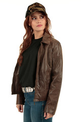 Blank t-shirt mock-up - Grunge, rock punk girl ready for your design