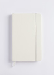 notebook or book on white  background