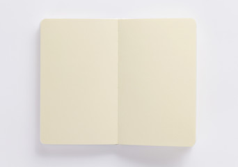 notebook or book on white  background