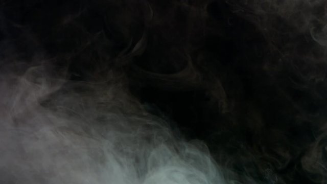 white bomb smoke on black background