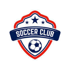 Fototapeta premium Soccer, football emblems. Design element for logo, label, emblem, sign.