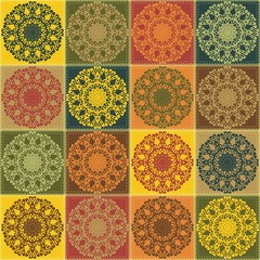 patchwork background with different patterns