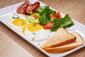 breakfast in the cafe