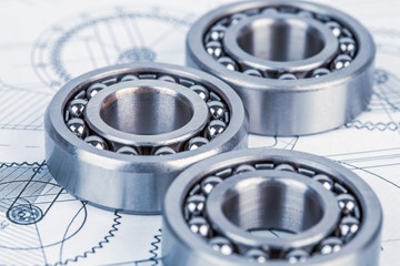 Technical drawings with the bearing
