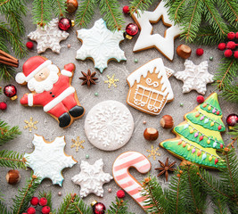 Christmas decoration with cookies