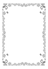 vintage floral frame