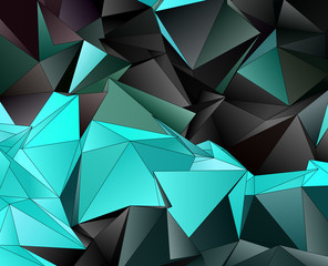 Abstract Low-Poly triangular modern background