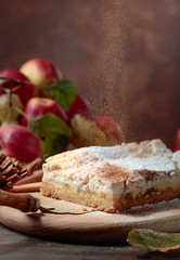 Fresh baked delicious classic  apple pie.